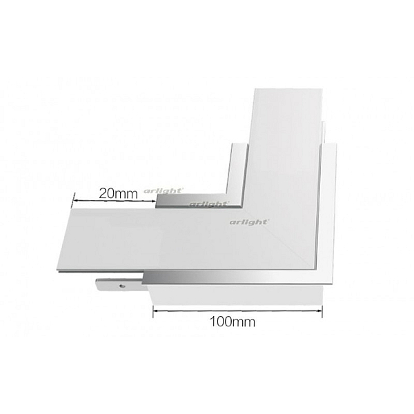 Угол Arlight S2-LINIA69-F-L90 прямой 021277