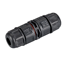 Коннектор прямой Arlight NEO-CON-I-2pin-BK (3-7mm, IP67) 024936