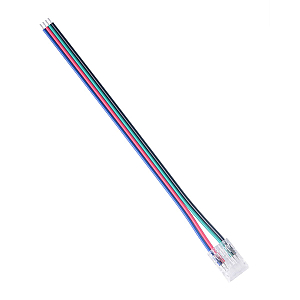 Коннектор прокалывающий 5 pin для гибкого соединения RGBW LED ленты 12мм, тип COB длина провода 150мм Apeyron 09-163