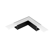 Угол Arlight PLS-LOCK-H25-L90 BLACK (с экраном MAT-L) 031268