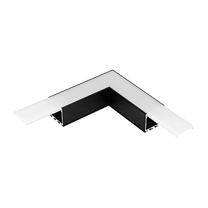 Угол Arlight PLS-LOCK-H25-L90 BLACK (с экраном MAT-L) 031268
