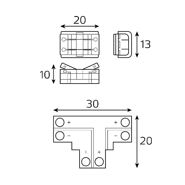 Набор коннекторов Gauss Basic BT400