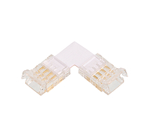 Коннектор угловой для ленты SMD RGB шириной 10мм, комплект 3шт. WOLTA WLS-4PIN-RGB-10MM-L