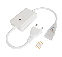 Контроллер RGB 220В 500Вт однокнопочный для светодиодного неона Apeyron 17-49 smd 5050 04-190