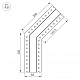 Коннектор угловой Arlight SL-Linia32-Fantom-135 030093