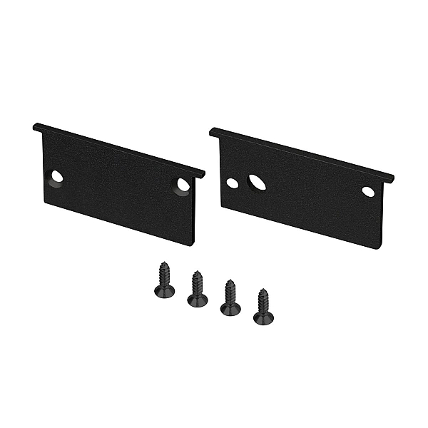 Комплект заглушек Arlight SL-BEVEL-W32-F BLACK (Алюминий) 063943