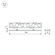 Экран линзованный Arlight SL-LINE-W20-30deg-540 041791