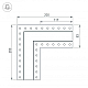 Коннектор L-образный Arlight SL-Linia32-Fantom 030097