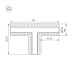 Коннектор T-образный Arlight SL-Linia45-Fantom 030107
