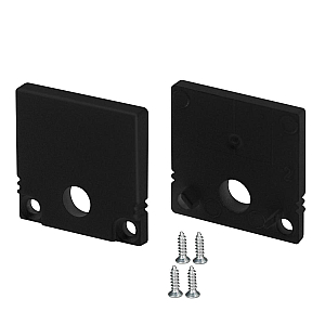 Заглушка Arlight SL-SLIM20-H20 BLACK с отверстием  047637