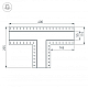 Коннектор T-образный Arlight SL-Linia55-Fantom 030133