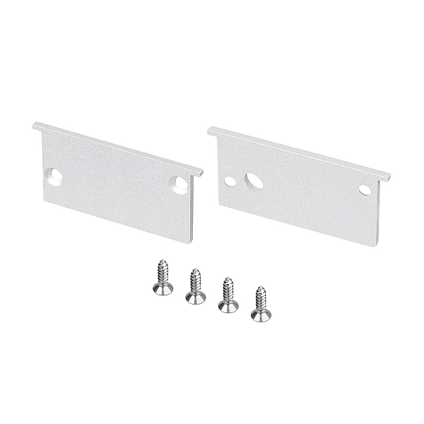 Комплект заглушек Arlight SL-BEVEL-W32-F (Алюминий) 063942