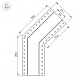 Коннектор угловой Arlight SL-Linia55-Fantom-135 030129