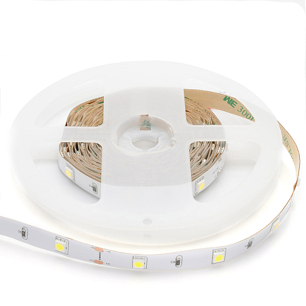 Комплект светодиодной ленты Apeyron 12В 7.2Вт/м smd 5050 30 д/м IP20 5м 6500K (блок, коннектор) 10-40