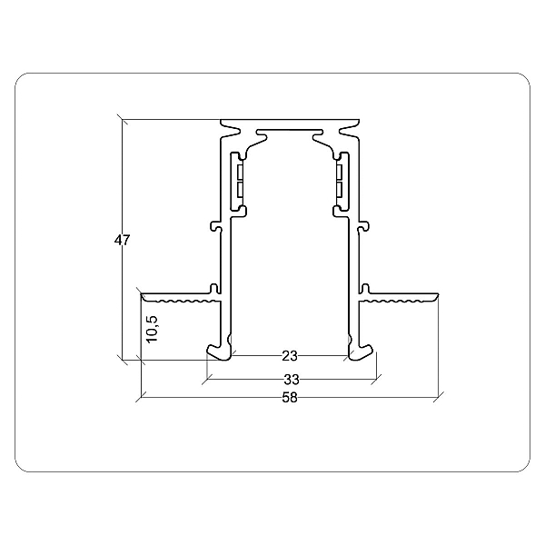 Коннектор угловой для встраиваемого шинопровода под ГКЛ 9,5мм Ambrella Light Magnetic Standard GL3352-9.5