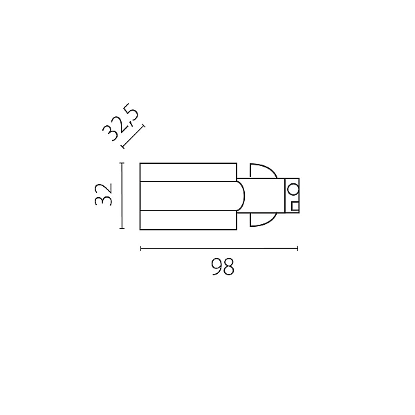 Питание боковое к треку 5040xx-(F)/(R) Quattro Lightstar 504117-FRPS