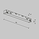Коннектор питания прямой Exility X, черный Maytoni Technical EXILITY X Accessories for tracks Exility X TRA239PC-42B
