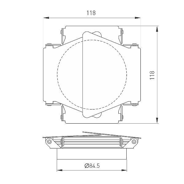 Шторки кашетирующие Arlight LGD-BARNDOORS-R85 (WH) 046761