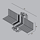 Коннектор угловой внутренний Maytoni Technical Accessories for tracks Levity TRA184ICL-13B