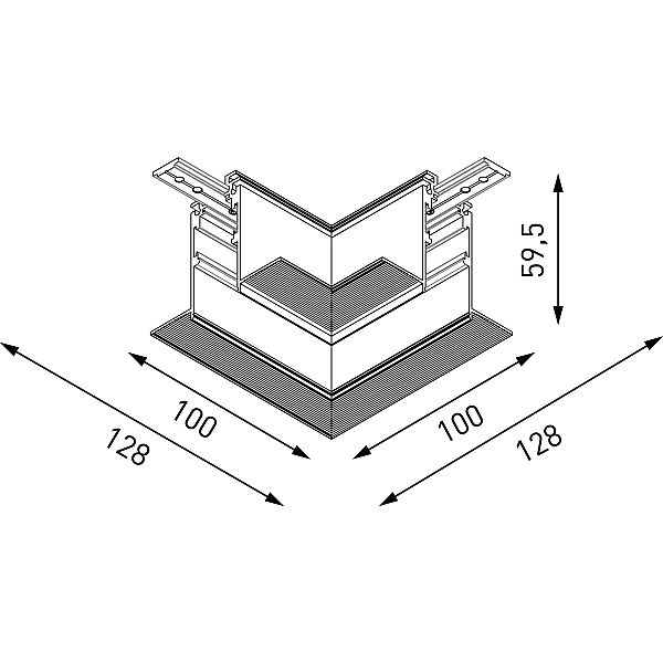 Коннектор угловой Lumker SY-LINK-CNLV-T2-WH 013609