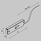 Ввод питания Maytoni Technical Accessories for tracks Levity TRA184B-1B-100