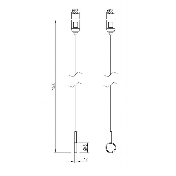 Держатель трека Arlight ART-APRIORI-HOLDER-HANG-TUBE-L1500 (TN) 049320