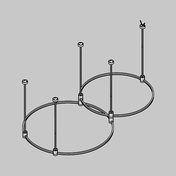 Основание Medium для трековых светильников Maytoni Technical Flarity TFC-Flar-M01-B