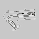 Коннектор питания шарнирный Exility X, черный Maytoni Technical EXILITY X Accessories for tracks Exility X TRA239CS-42B