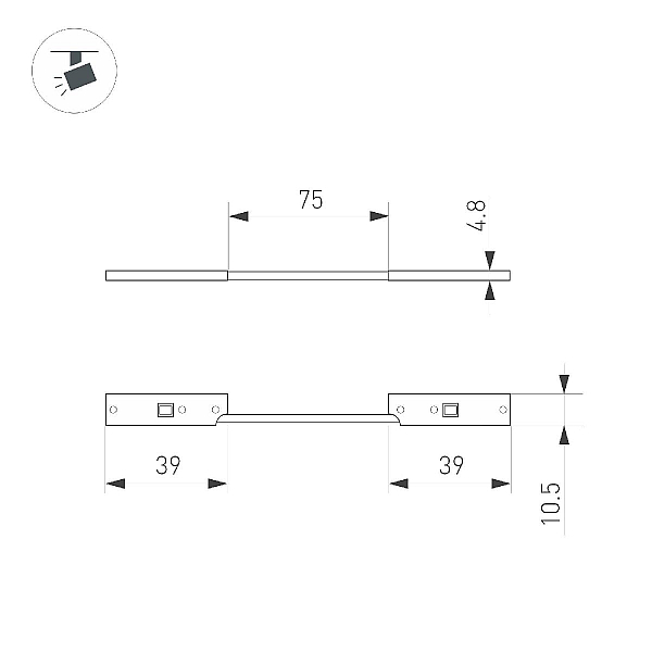 Коннектор гибкий Arlight Mag-Microcosm-Con-Flex-Long-Power 043053