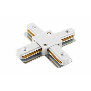 Коннектор Х-образный Denkirs DK Track White TR1104-WH