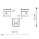 Konnektor t obraznyy nowodvorski profile recessed 8835