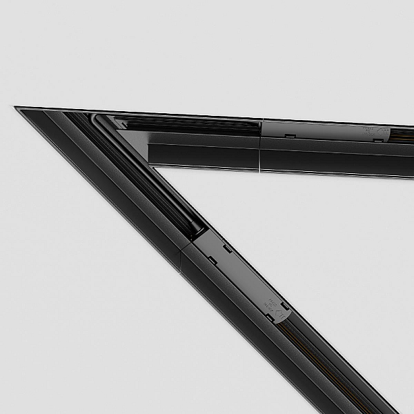 Угловой коннектор 45° для встраиваемого однофазного шинопровода Maytoni Technical Gravity TRA010CLS-42B