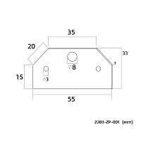Заглушка для шинопровода Favourite Practica 2203-ZP-001