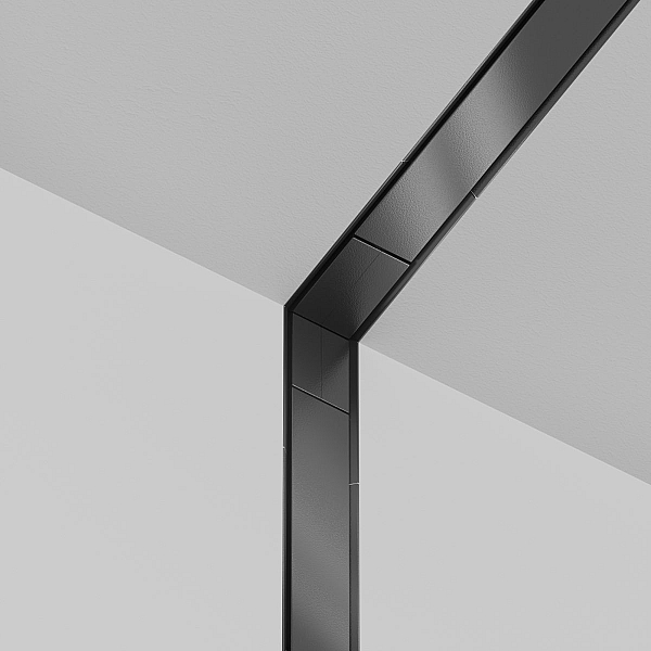 Коннектор угловой внутренний Exility X встраиваемый под ГКЛ 12,5мм, черный Maytoni Technical EXILITY X Accessories for tracks Exility X TRA239ICL-42.1