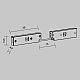 Коннектор питания угловой Maytoni Technical Accessories for tracks Levity TRA184CPC-1B-3