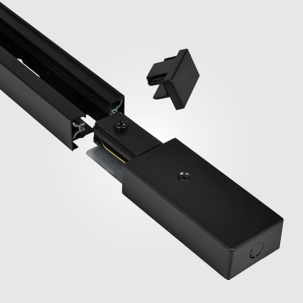 Ввод питания Hesby Lighting Skylite для накладного шинопровода 220В, чёрный HSBL_003