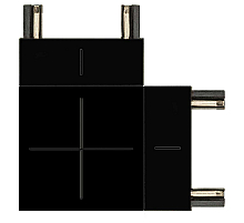 Коннектор угловой Эра TRM-S5-CC BK Б0059030
