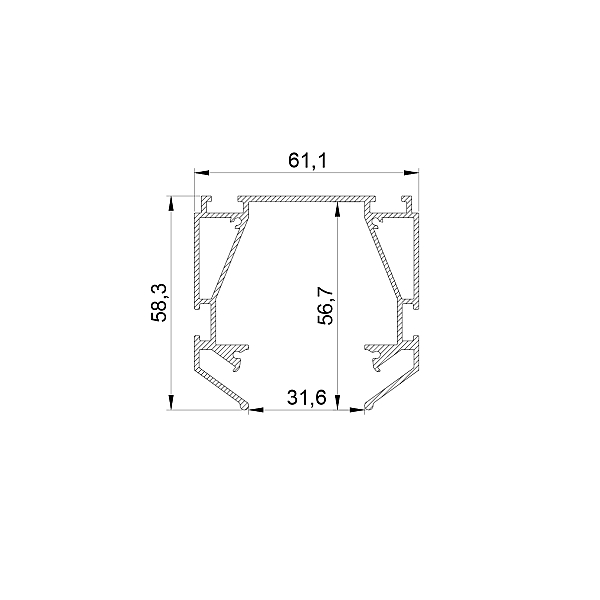 Профиль для натяжного потолка Lightstar Teta 505420