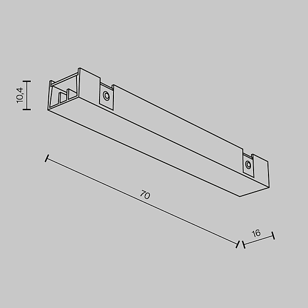 Коннектор питания прямой Maytoni Technical Accessories for tracks Basity TRA172IPC-1B