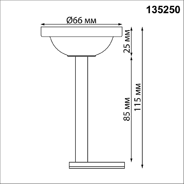Крепление потолочное Novotech Shino Flum 135250