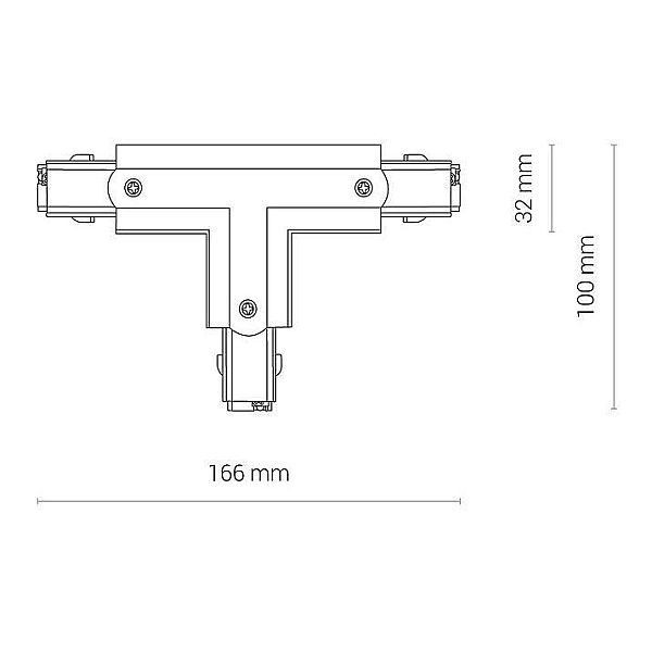 Коннектор T-образный правый 2 Nowodvorski Ctls Power 8704