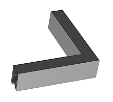 Соединитель угловой Ideal Lux Fluo Corner Blinded Aluminum 191478