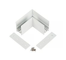 Коннектор угловой для магнитного шинопровода Myfar Accessories for MagLine 23 MT0201-CL-W