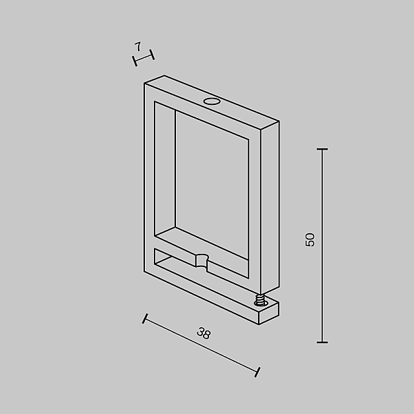 Крепление ремня Maytoni Technical Pendant system Parity TRA130BS-B
