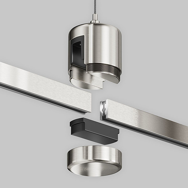 Подвес тросовый Hang с прямым коннектором питания Maytoni Technical TRA157SW-IPC1-PT