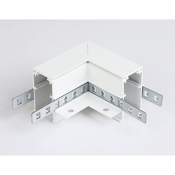 Коннектор угловой для встраиваемого шинопровода под ГКЛ 9,5мм Ambrella Light Magnetic Standard GL3352-9.5