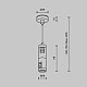 Подвес Maytoni Flarity TRA157SW-D1-B