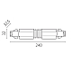 Соединение гибкое к треку 5040xx-(F)/(R) Quattro Lightstar 504157-FR