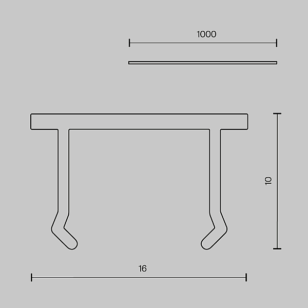 Декоративная накладка 1шт Exility X, черная Maytoni Technical EXILITY X Accessories for tracks Exility X TRA239DC-1B