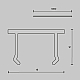 Декоративная накладка 1шт Exility X, черная Maytoni Technical EXILITY X Accessories for tracks Exility X TRA239DC-1B